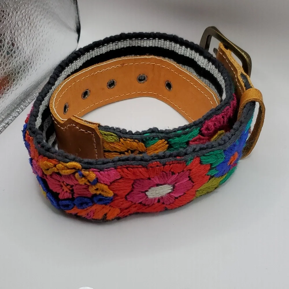 Embroidered Handmade Belt by Artisans from Guatemala Kid Size